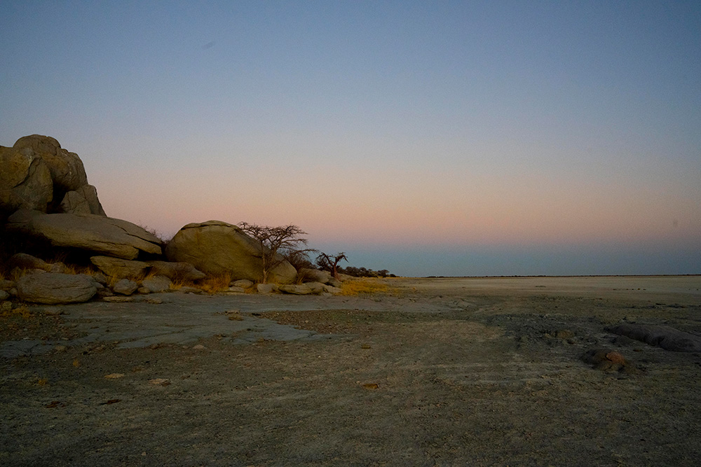 Kubu Island before sunrise